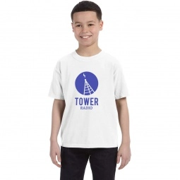 White Comfort Colors Garment Dyed Custom T-Shirts - Youth