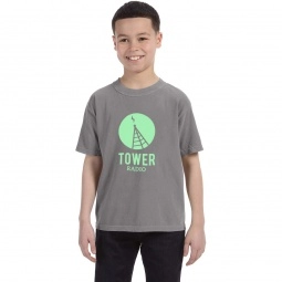 Grey Comfort Colors Garment Dyed Custom T-Shirts - Youth