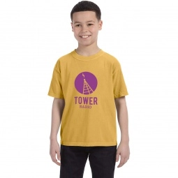 Mustard Comfort Colors Garment Dyed Custom T-Shirts - Youth