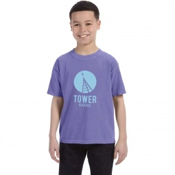 Violet Comfort Colors Garment Dyed Custom T-Shirts - Youth