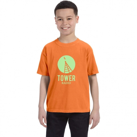 Burnt Orange Comfort Colors Garment Dyed Custom T-Shirts - Youth