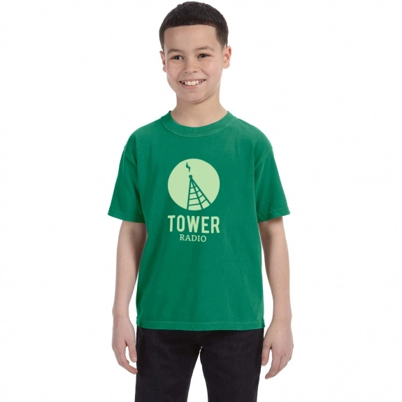 Grass Comfort Colors Garment Dyed Custom T-Shirts - Youth