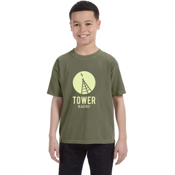 Monterey Sage Comfort Colors Garment Dyed Custom T-Shirts - Youth