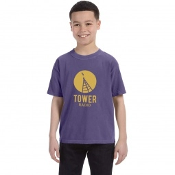 Grape Comfort Colors Garment Dyed Custom T-Shirts - Youth