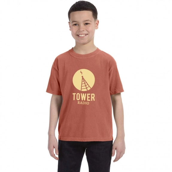 Copper Comfort Colors Garment Dyed Custom T-Shirts - Youth