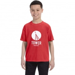 Red Comfort Colors Garment Dyed Custom T-Shirts - Youth