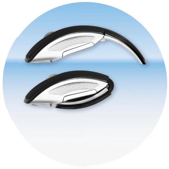 Ergonomic Folding Wireless Custom Mouse - Side View-Folded/Unfolded