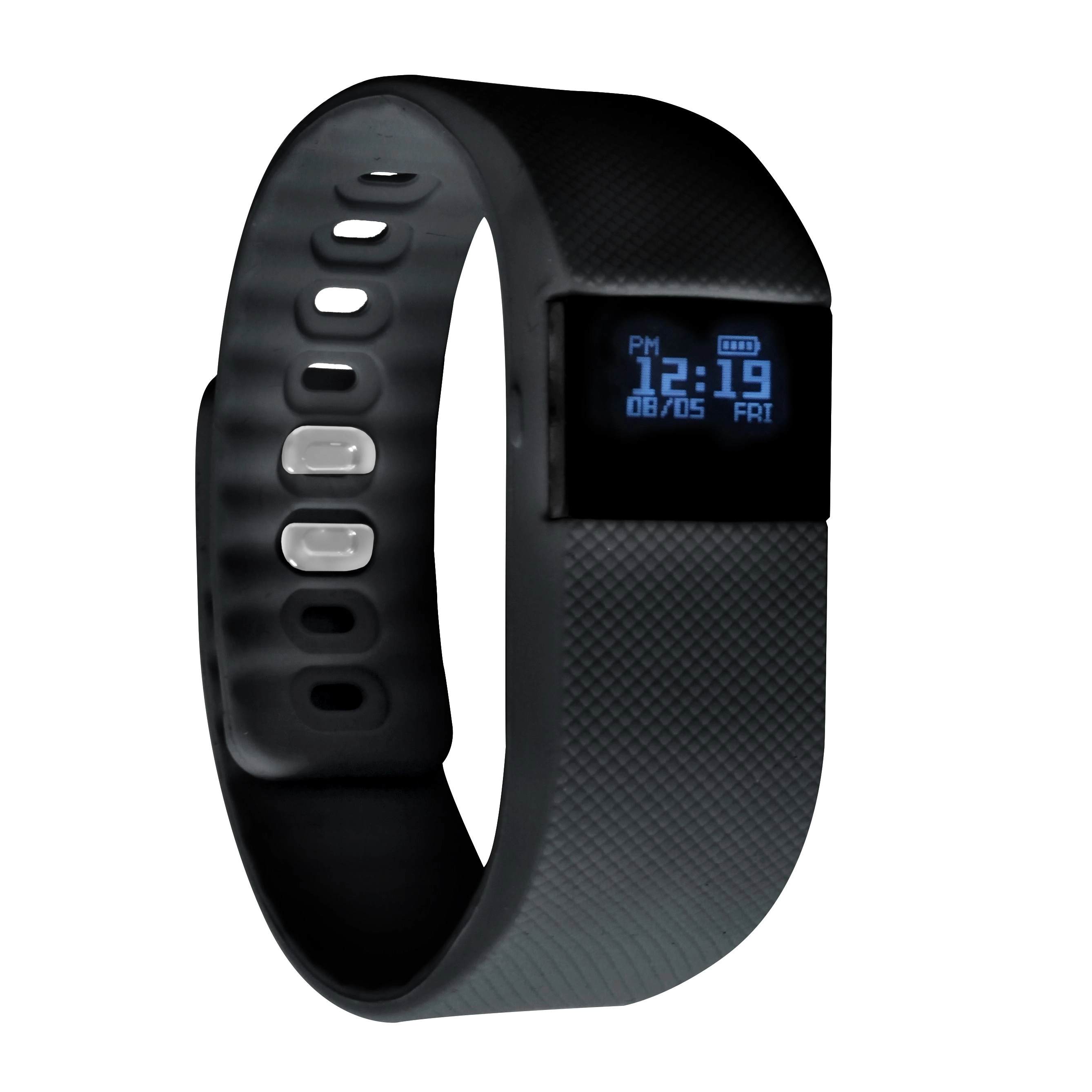 Bluetooth Activity Tracker Custom Wristband w/ Clock Logo Pedometer