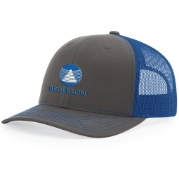 Charcoal/Royal Richardson Trucker Snapback Custom Hat