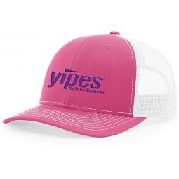 Hot Pink/White Richardson Trucker Snapback Custom Hat