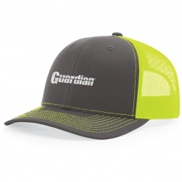 Charcoal/Neon Yellow Richardson Trucker Snapback Custom Hat