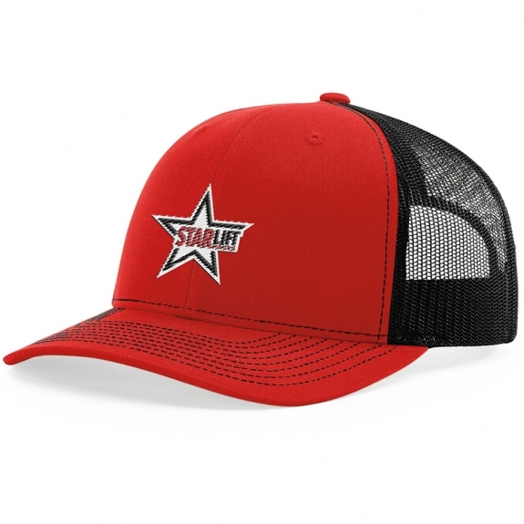 Red/Black Richardson Trucker Snapback Custom Hat
