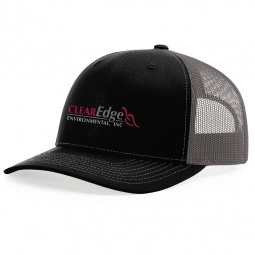Black/Charcoal Richardson Trucker Snapback Custom Hat