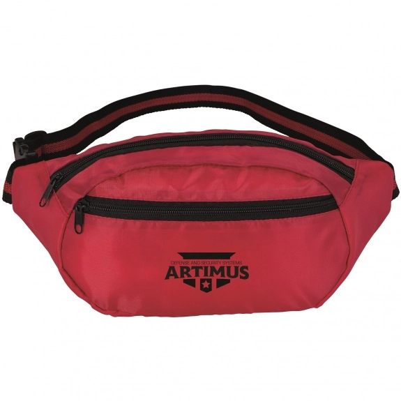 Red Oval Promotional Fanny Pack