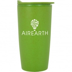 Lime Green - Colored Wheat Straw Promotional Tumbler w/ Lid - 20 oz.