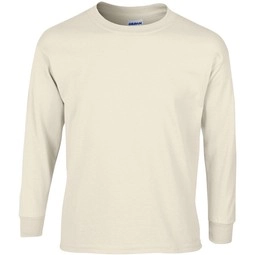 Natural - Gildan Ultra Cotton Long Sleeve T-Shirt