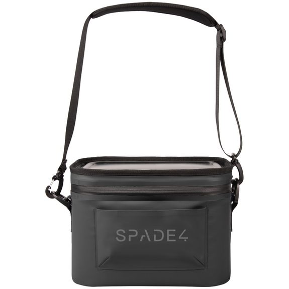 Black - Intrepid Water Resistant Branded Cooler Bag - 6 Can