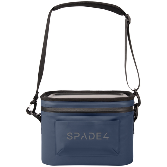 Navy - Intrepid Water Resistant Branded Cooler Bag - 6 Can