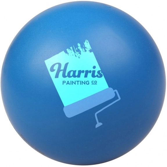 Blue Classic Round Custom Stress Balls