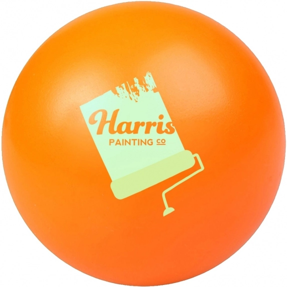 Orange Classic Round Custom Stress Balls