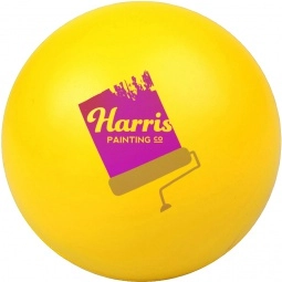 Yellow Classic Round Custom Stress Balls