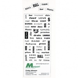 Full Color Message Logo Magnet - Financial Words - 25 mil