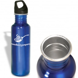 Blue Stainless Steel Promotional Sports Bottle - 26 oz.