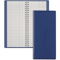 Royal Blue Wire Bound Tally Book Personalized Jotter 