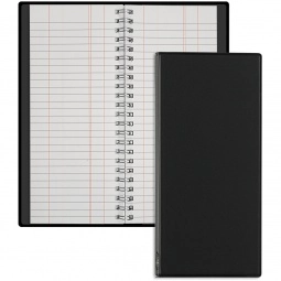 Black Wire Bound Tally Book Personalized Jotter 