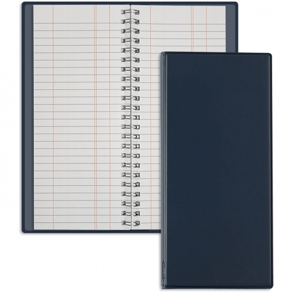 Navy Wire Bound Tally Book Personalized Jotter 