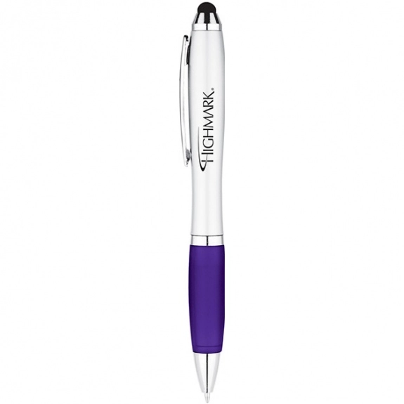 Purple Violet Curvaceous Ballpoint Stylus Custom Pens
