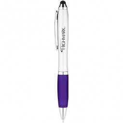 Purple Violet Curvaceous Ballpoint Stylus Custom Pens