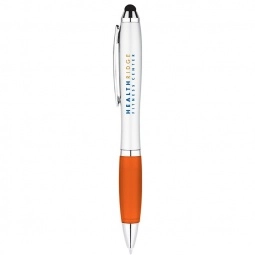 Orange Curvaceous Ballpoint Stylus Custom Pens