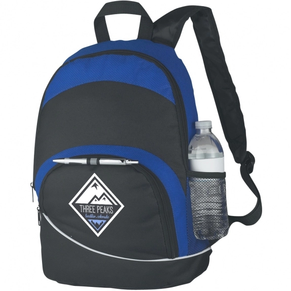 Royal Blue Arch Non-Woven Custom Backpack
