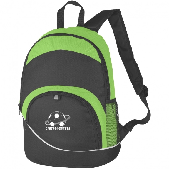 Lime Green Arch Non-Woven Custom Backpack