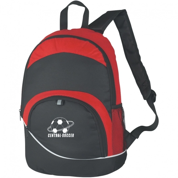 Red Arch Non-Woven Custom Backpack