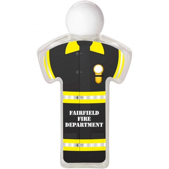 Fireman Uniform Promotional Hand Sanitizer - 2.2 oz.
