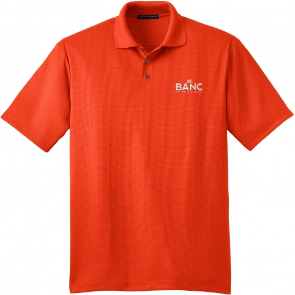 Autumn Orange Port Authority Lightweight Custom Polo Shirts - Men's