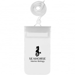 Clear Waterproof Promotional Pouch w/ Neck Cord