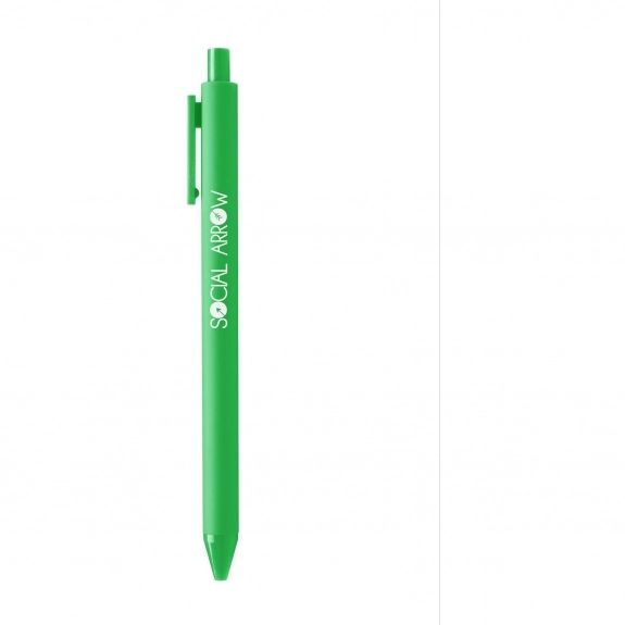 Grass Green Full Color Vibrant Retractable Gel Custom Pen