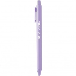 Lilac Full Color Vibrant Retractable Gel Custom Pen