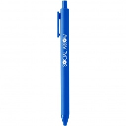 Royal Blue Full Color Vibrant Retractable Gel Custom Pen