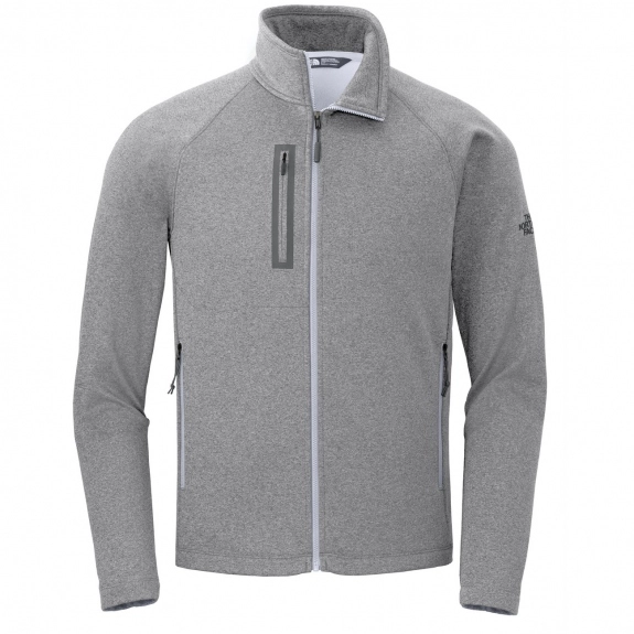 Medium Gray Heather - The North Face Canyon Flats Custom Fleece Jacket 