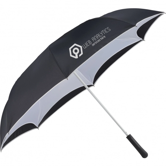 White - StrombergBrand Manual Inversion Custom Umbrella - 46"