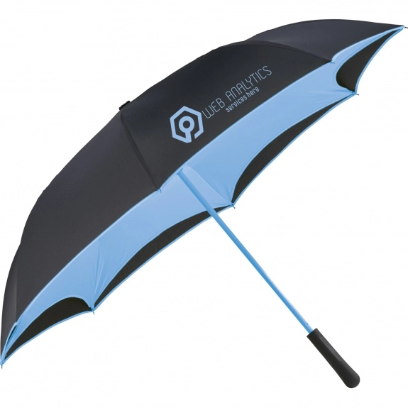 Light Blue - StrombergBrand Manual Inversion Custom Umbrella - 46"
