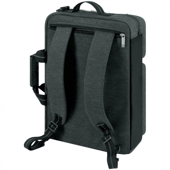 Back Solo Duane Hybrid Custom Briefcase - 16.5"w x 12"h x 4"d