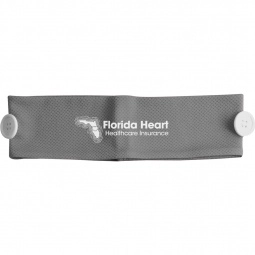 Gray Cooling Headband Custom Face Mask Holder