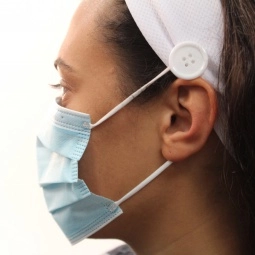 In Use Cooling Headband Custom Face Mask Holder