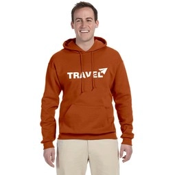 Texas Orange JERZEES NuBlend Fleece Logo Pullover Hooded Sweatshirt - Color