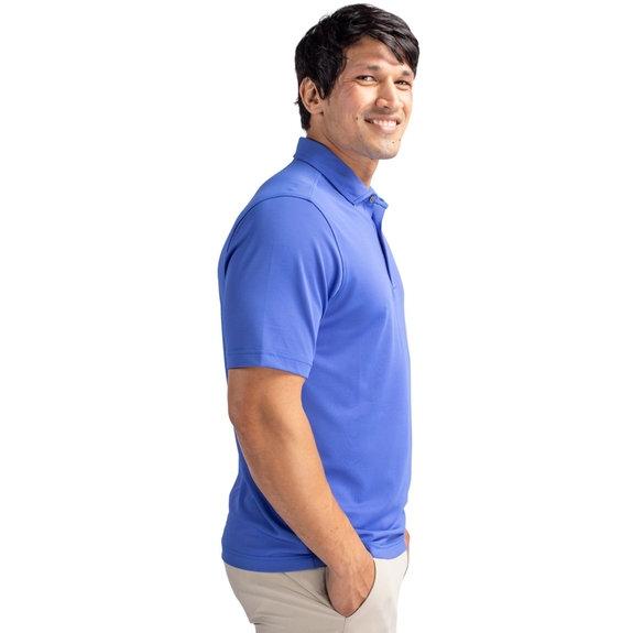 Side - Cutter & Buck Virtue Eco Pique Recycled Logo Polo - Men's